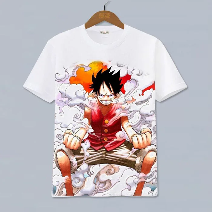 

Harajuku Women T Shirt Luffy Sauron Anime Print Clothes Cartoon T-shirt Ullzang Fashion Japanese Oversized T-shirt Men Tops