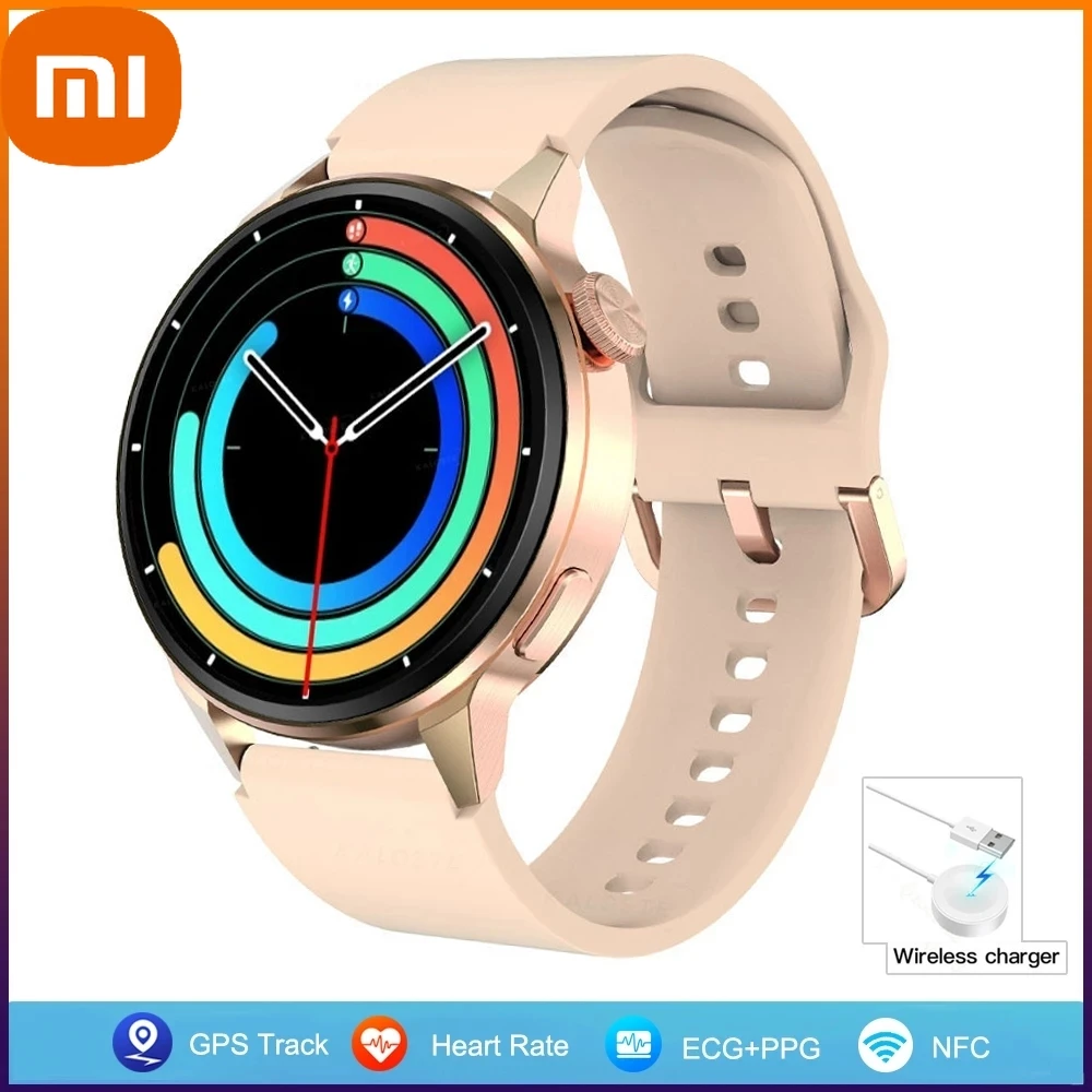 

Xiaomi NFC Smartwatch Fashion Women Smart Watches Ladies Smart Bluetooth Call GPS Track Sports Smartwatch Heart Rate ECG Clock