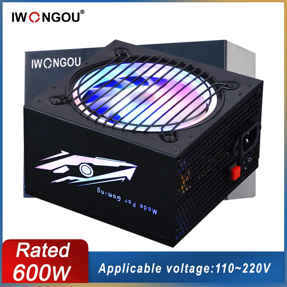 

Блок питания для ПК, 600 Вт, 24 контакта, 12 В, макс. 800 Вт