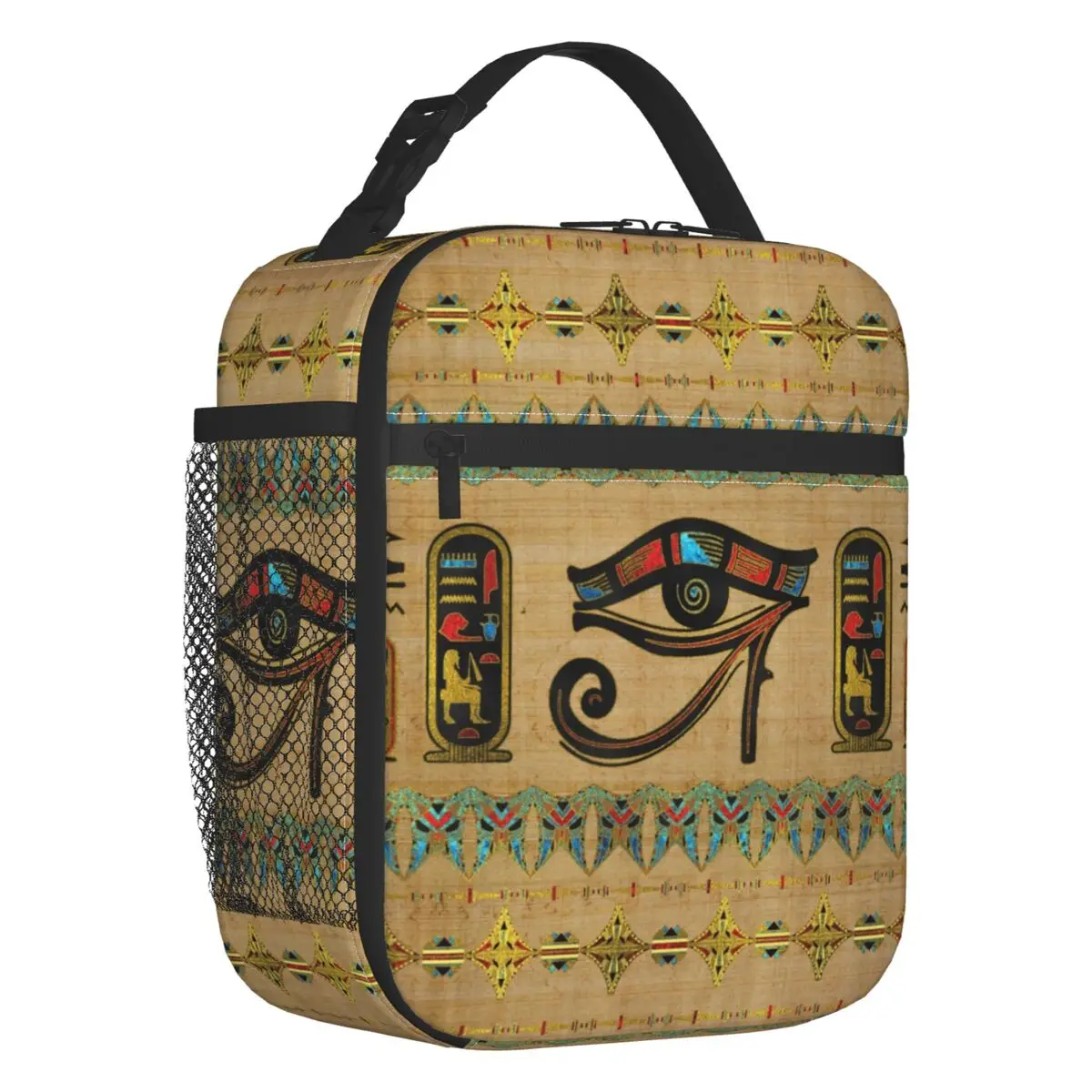 Egyptian Eye Of Horus Thermal Insulated Lunch Bags Ancient Egypt Portable Lunch Tote for Work School Travel Storage Food Box