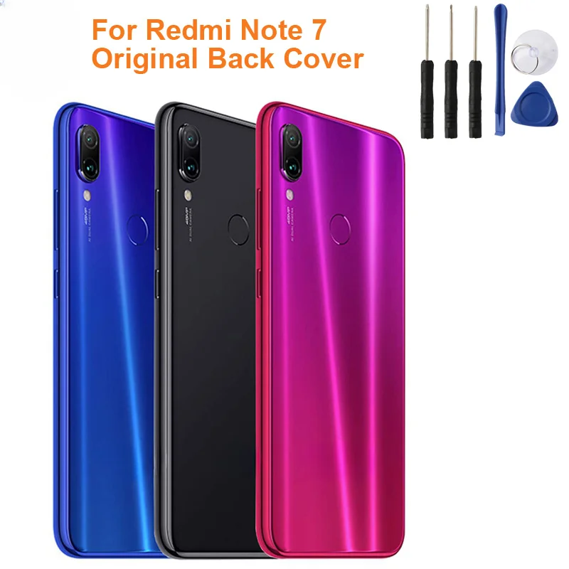 Задняя крышка аккумулятора стекло двери для XiaoMi Redmi Note 7 M1901F7C задняя защитная