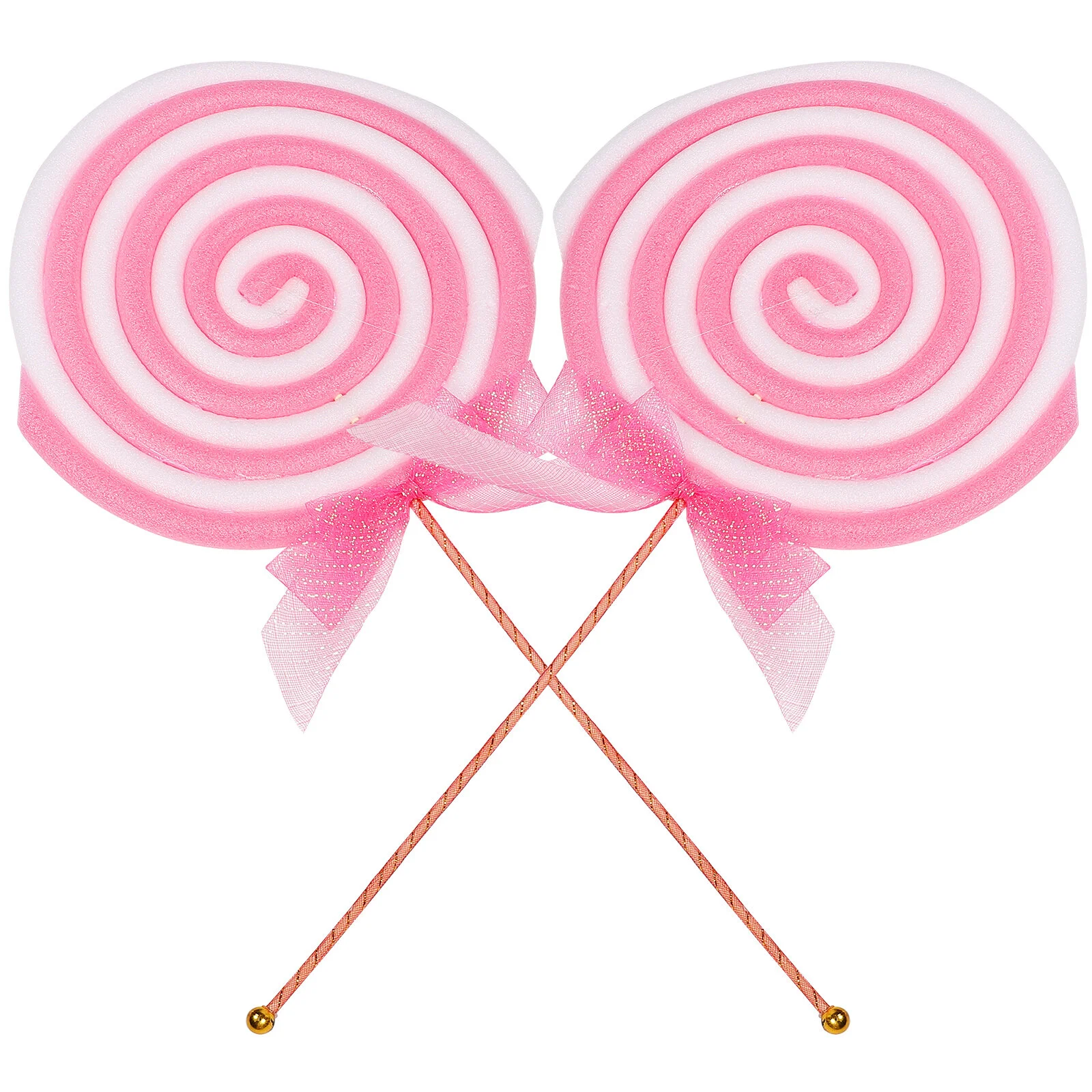 

2 Pcs Lollipop Photo Simulation Food Party Prop Props Theme Rounded Mega DIY Crafts Christmas Flower Candy Lollipops