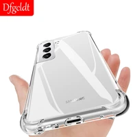 silicone clear tpu soft thick case for samsung galaxy s22 s21 s20 ultra plus s21 fe a52s a73 a53 a33 z flip3 a3 a5 a7 2017 cover