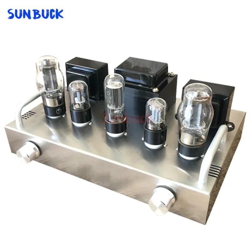 Фото Sunbuck DIY комплект роскошный высококачественный ламповый усилитель высокого класса 6,5 Вт 2,0 канала 5U4C 6H9C 6P3PT №5