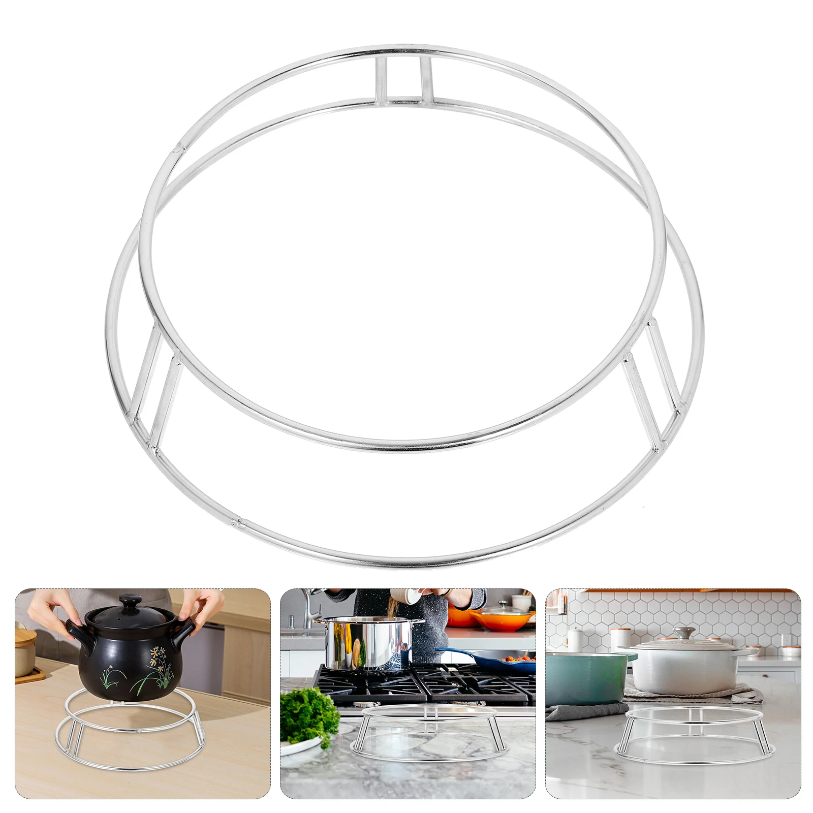 

Stainless Steel Wok Holder Wok Rack Camping Stove Wok Stand Pot Support Stand