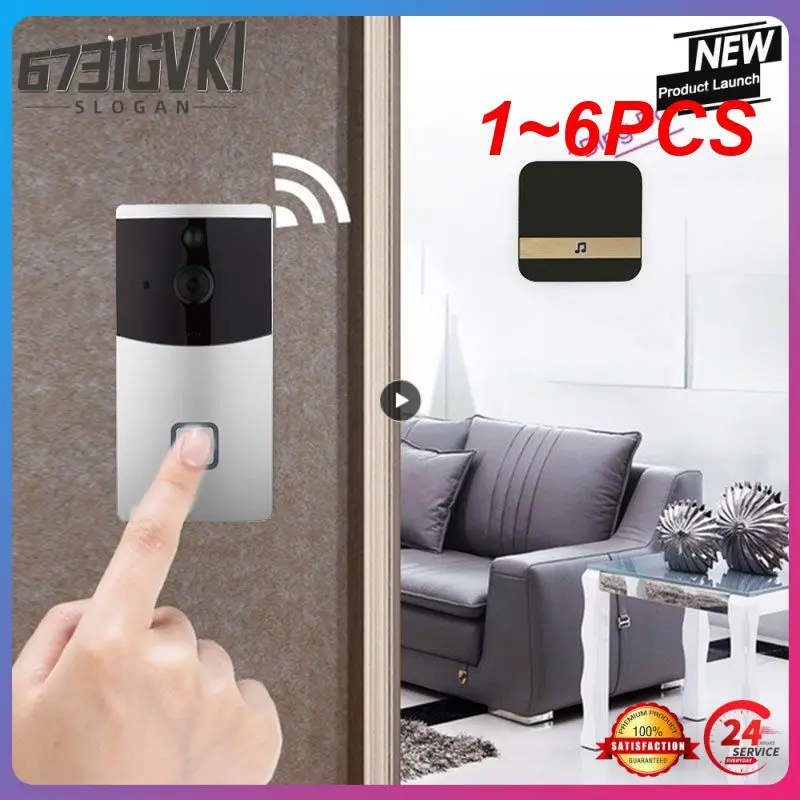 

1-6 шт., дверной звонок с Wi-Fi