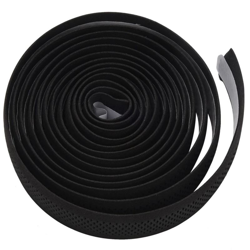 

5X PROMEND Road Bikes Bicycle Handlebar Tape Black Mesh Design Non-Slip Waterproof Bartape Soft EVA