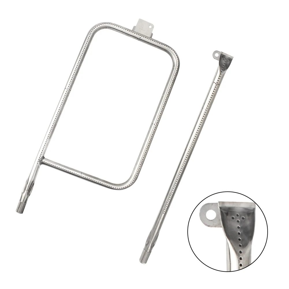

2pcs Pipes 304 Stainless Steel Burner Tube Burner Set Fits For Weber Q300/Q320 And Q3000/q3200 Gas Grill