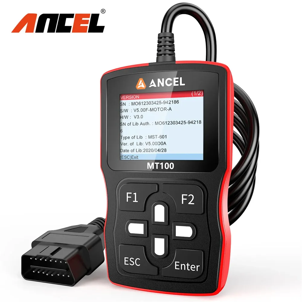 Ancel Mt100 Obd2 Диагностический Сканер Мотоцикл Abs Пластик Считыватель Кодов Для Yamaha