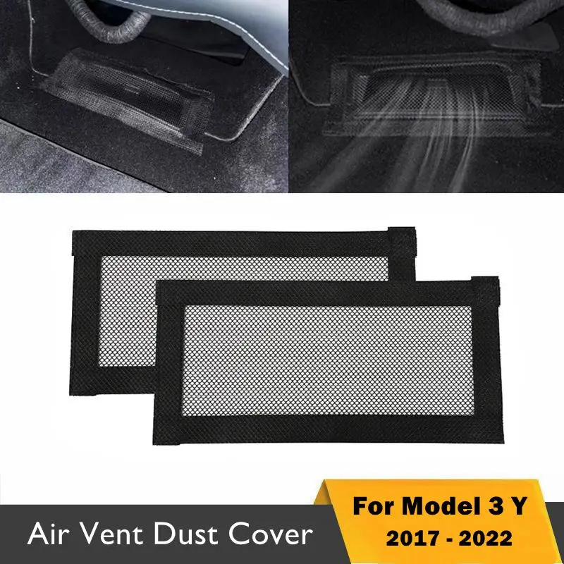 

For Tesla 2021 2022 Model 3 Y 2017 2018 2019 2020 Car Air Vent Anti-blocking Dust Cover Under Seat Air Conditioning Outlet Cover