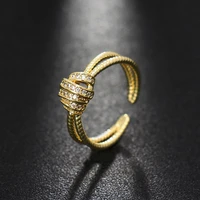 emmaya new arrival charming cubic zircon adjustable ring fashion party new trend style fine jewelry fascinating dress up