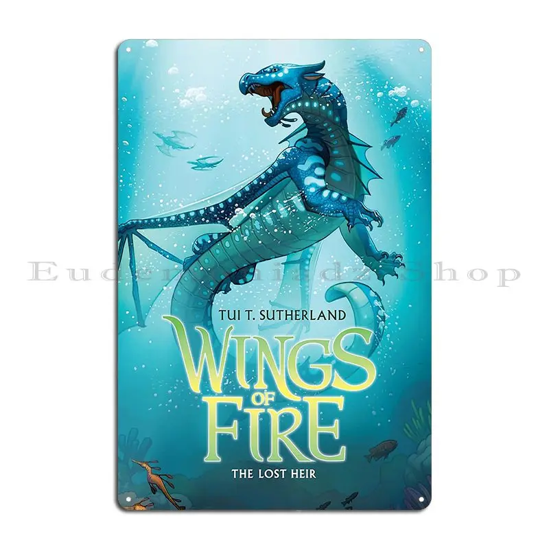 Забавный металлический знак Крылья огня