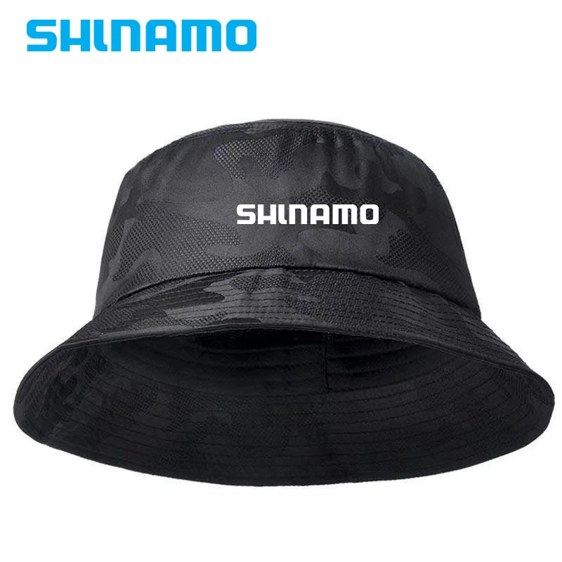 

2023 Fisherman Men's Bucket Hat Sun Reversible Black Camo Hunting Hiking Mountaineering Hip Hop Riding Hat Men's Fishing Hat