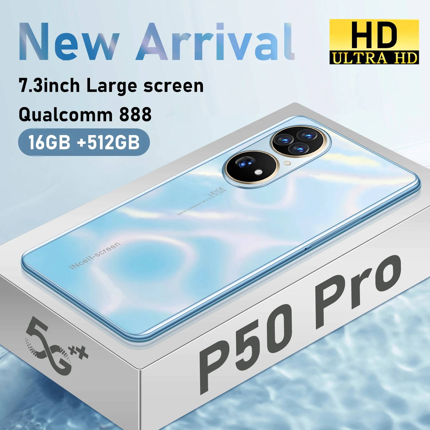 

7.3 Inch P50 PRO Smartphone 5G 16GB+512GB 6800mAh 36MP+64MP Camera Unlocked Mobile Phones Telefon Celulares Cellphones