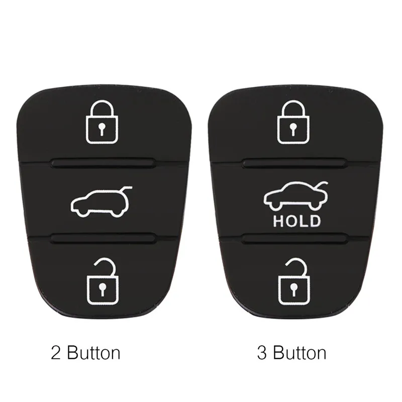 

Car Key Shell Replacement Rubber Button Pad Fit For Hyundai Solaris Accent Tucson l10 l20 l30 Kia Rio Ceed Flip Remote#292109