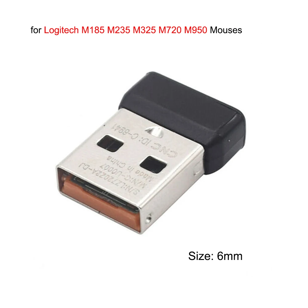 USB беспроводной приемник мыши клавиатуры для мышей Logitech M185 M235 M325 M720 M950 мышь s адаптер Аксессуары
