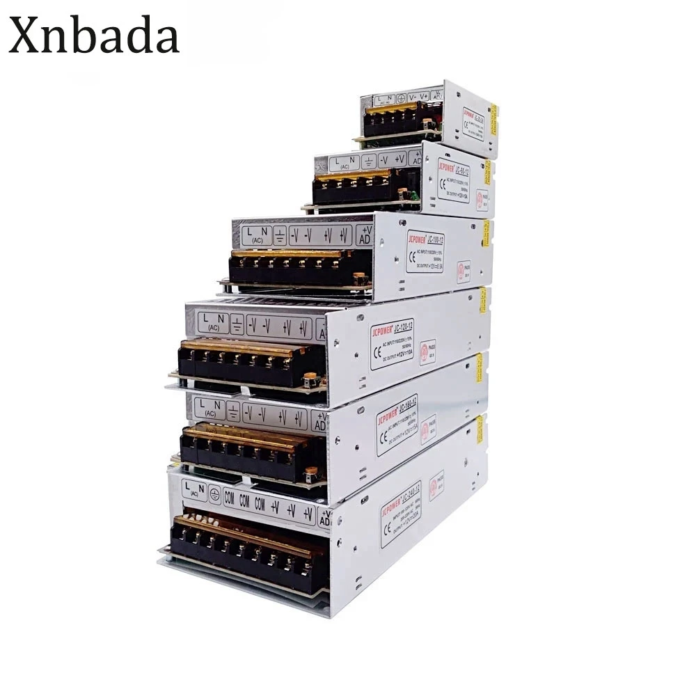 Блок питания постоянного тока, 1A / 5A / 10A / 15A / 20A/ 25A / 30A / 40A/60A, трансформатор для светодиодной ленты WS2812B WS2811 SK6812 WS28