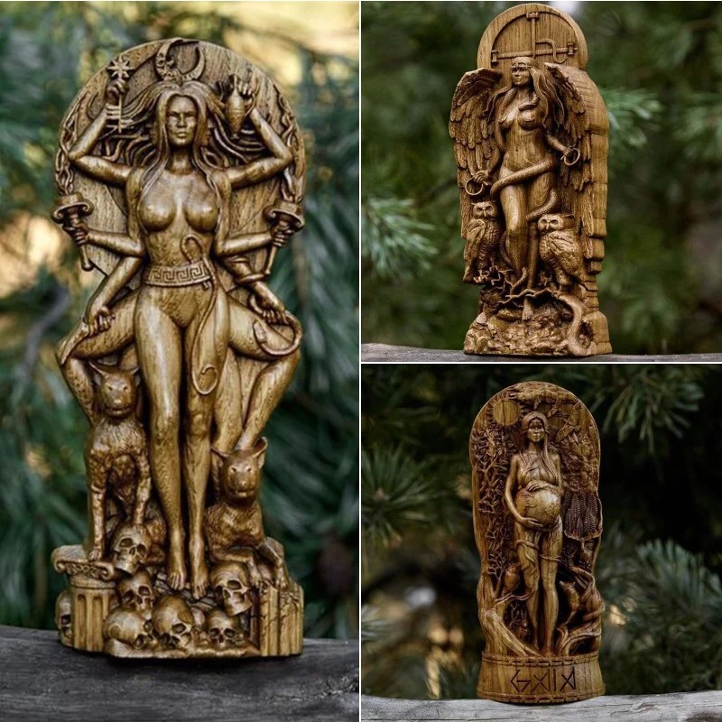 

Статуя богини из смолы, украшения, скульптуры Gaia Hecate Lilith, богини из смолы, Бог, украшения, статуя богини леса, украшения