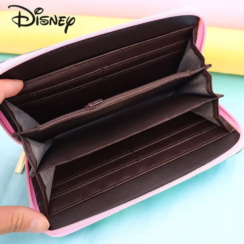 Disney Stitch New Women's Wallet Fashion High Quality Long Men's Wallet Cartoon Versatile Casual Multi Card Storage Bag
