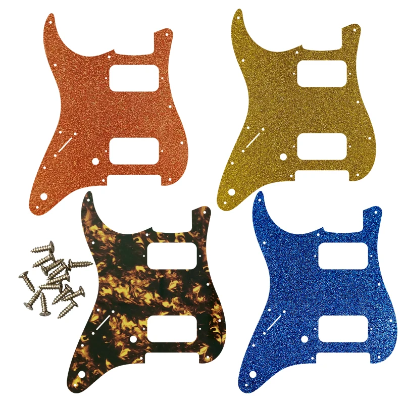 

Feiman под заказ, детали для гитары для левой руки FD US 11, стандартное отверстие для крепления St HH, накладки для гитары с отверстием, несколько цв...