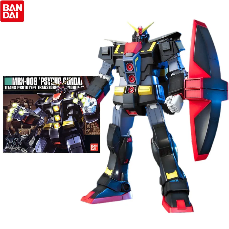 

Bandai Gundam Model Kit Anime Figure HGUC 1/144 MRX-009 Psycho Gundam Genuine Gunpla Model Anime Action Figure Toys for Children