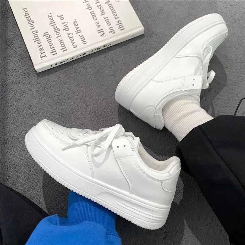 

White Platform Flat Women's Canvas Sneakers 2022 New Spring Summer Sports Running Shoes Vulcanize Running Basket Tennis