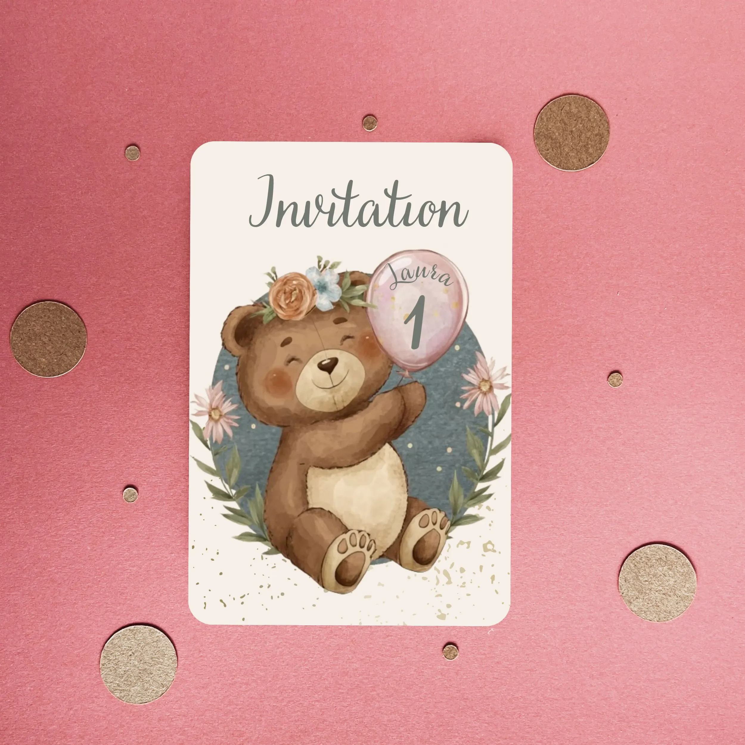 Детское приглашение на день рождения персонализированные Пригласительные