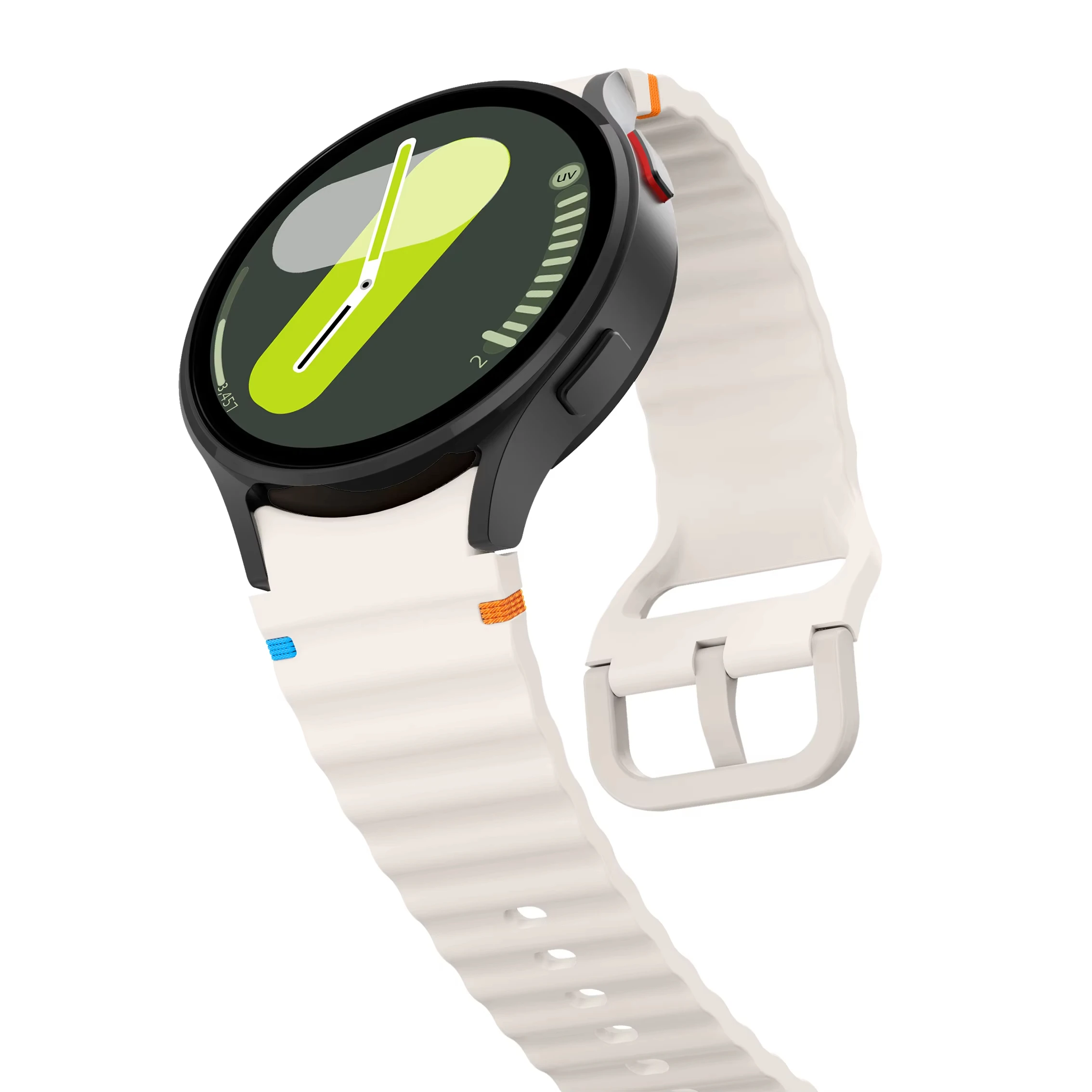 Фото Ремешок силиконовый для Samsung Galaxy Watch 7 FE 6 4 Classic 5 pro, оригинальный браслет для Galaxy Watch 6 7, 44 мм 40 мм 43 мм 47 мм 45 мм №3