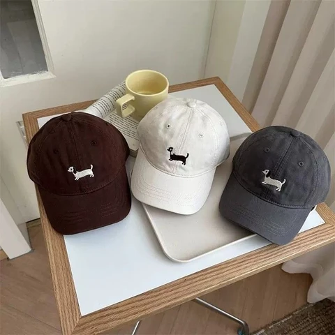 Детская бейсболка GEONYIEEK с вышивкой таксы