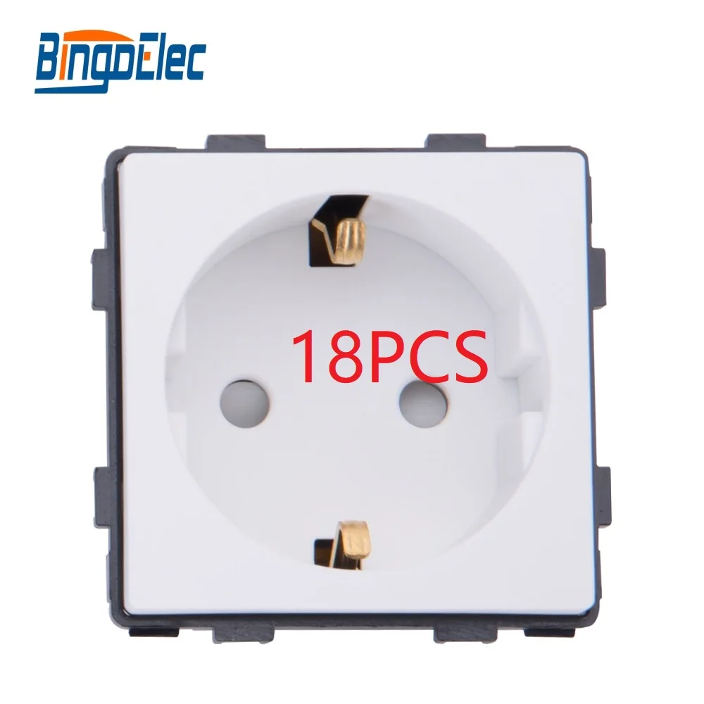 Bingoelec европейские стандартные розетки, запасные электрические розетки, функциональный ключ, настенные розетки, «сделай сам», аксессуары для домашнего ремонта