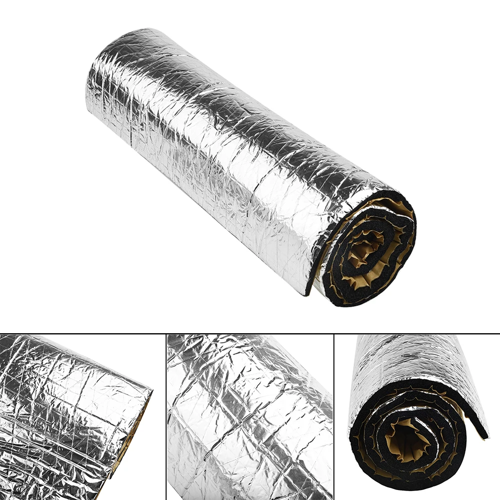 

50x100cm Universal Car Sound Proofing Deadening Closed Cell Foam Insulation Heat Mat 10mm Accessories New