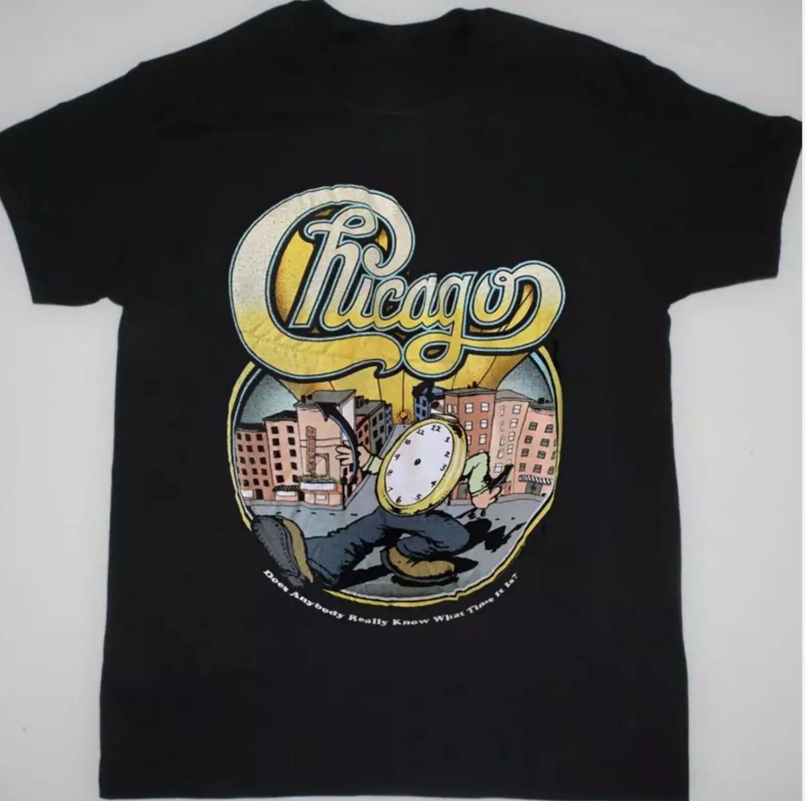 2016 CHICAGO Band подарок для фаната черная футболка всех размеров