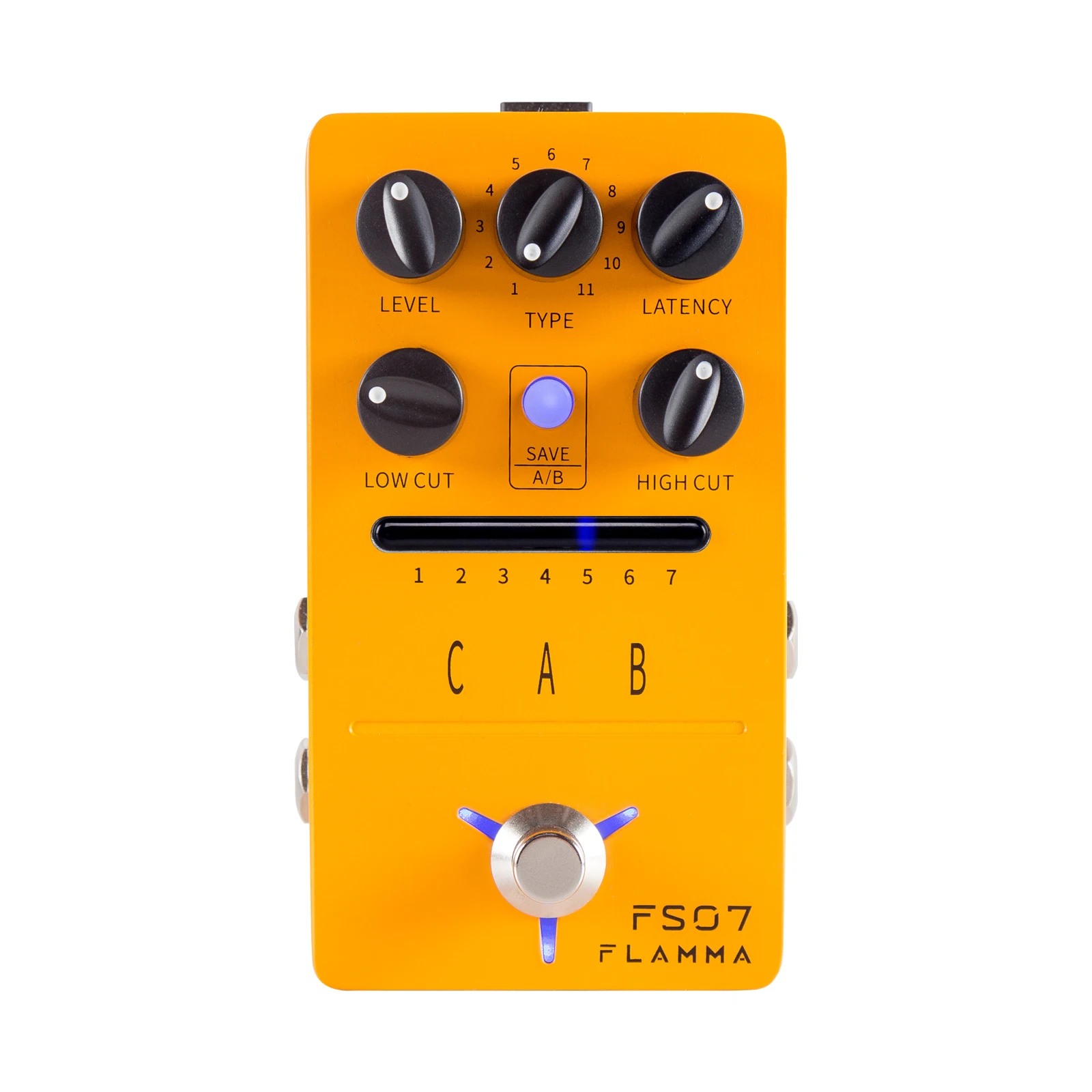 

FLAMMA FS07 IR Cabinet Simulation Pedal Guitar Effects Pedal Cab Simulation Impuse Response Loader 7 Presets 11 Factory IR