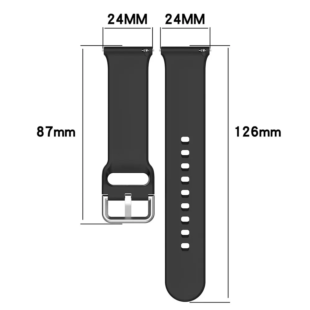 Силиконовый ремешок для часов TicWatch Pro 5 Enduro 24 мм, спортивный сменный браслет для Ticwatch Atlas (art.: 3920da55e36d6) - 3920da55e36d6