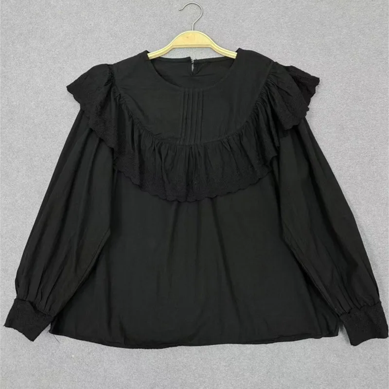 Женские хлопковые топы в стиле пэчворк Johnature однотонные Простые блузки с