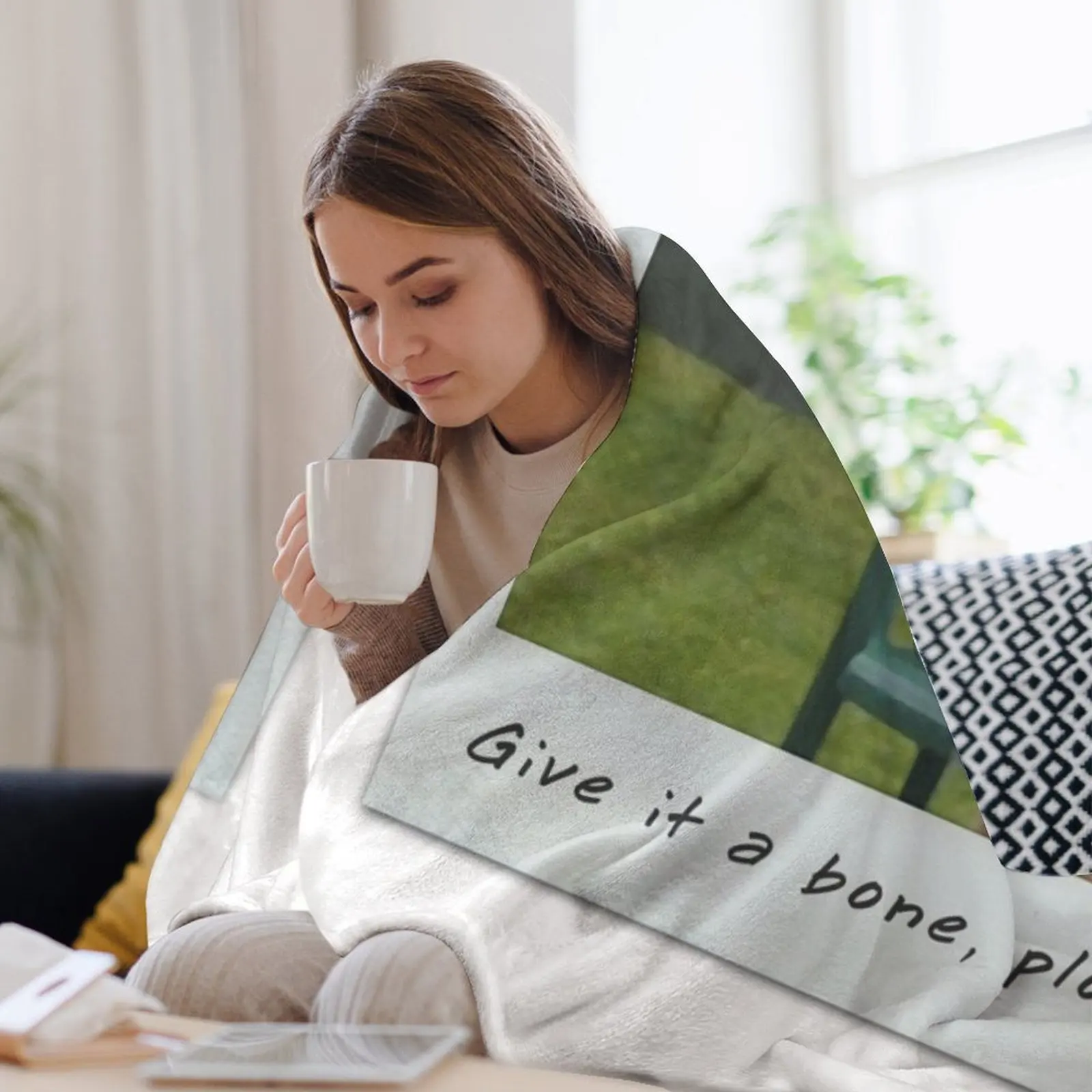 Дайте это кость показ! - Одеяло Kath &amp Kim Роскошные дизайнерские лохматые тяжелые