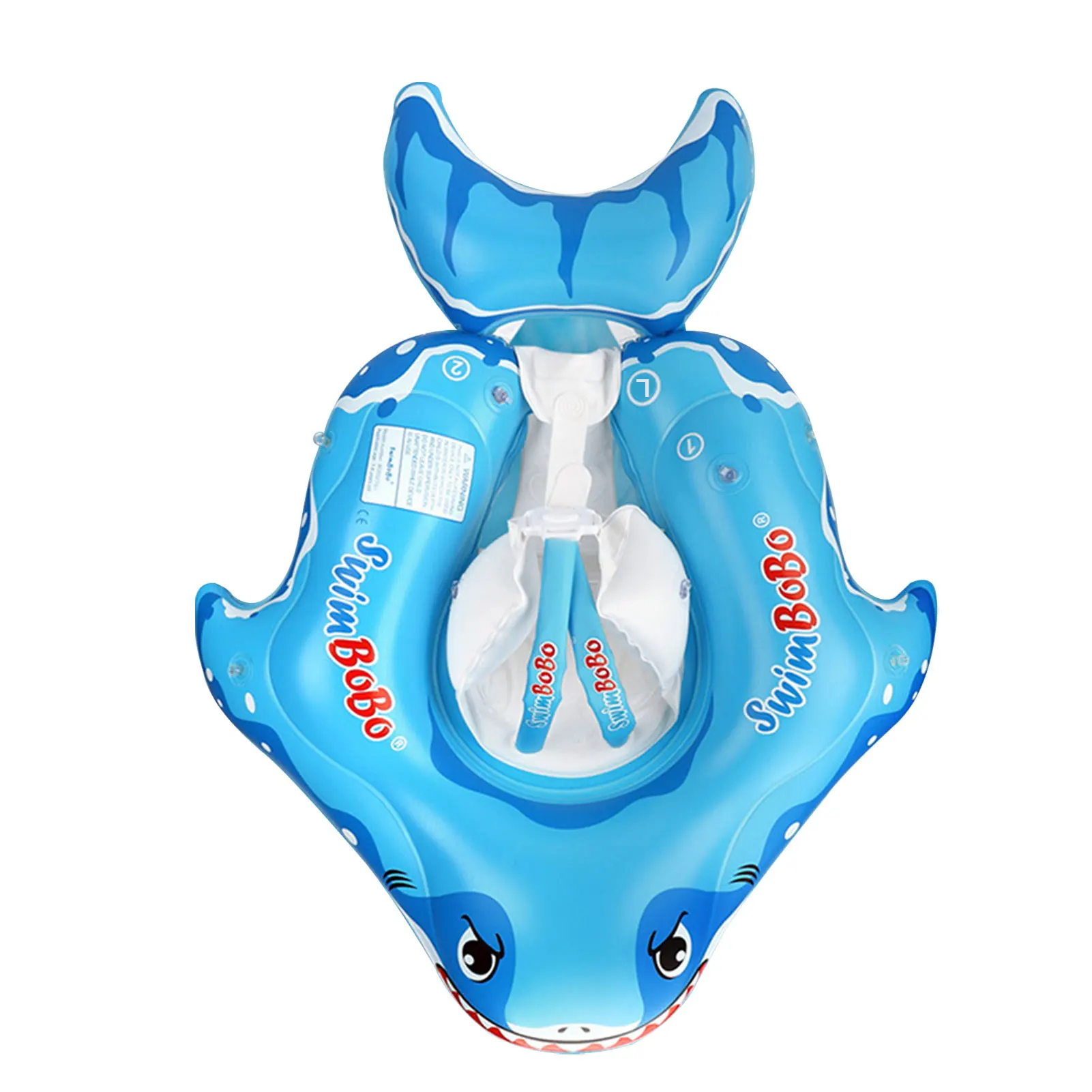 

Baby Swimming Ring Lying Ring Anti-Rollover Design Children's Inflatable Pool Waist Ring Sunscreen Shading Baby Inflatable Buoy