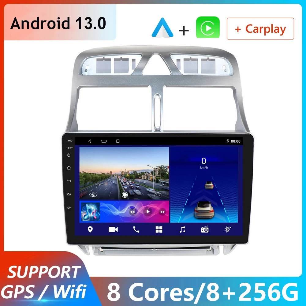 4G + WIFI DSP для Peugeot 307 CC SW 2002 2003-2013 автомобильный радиоприемник android авто