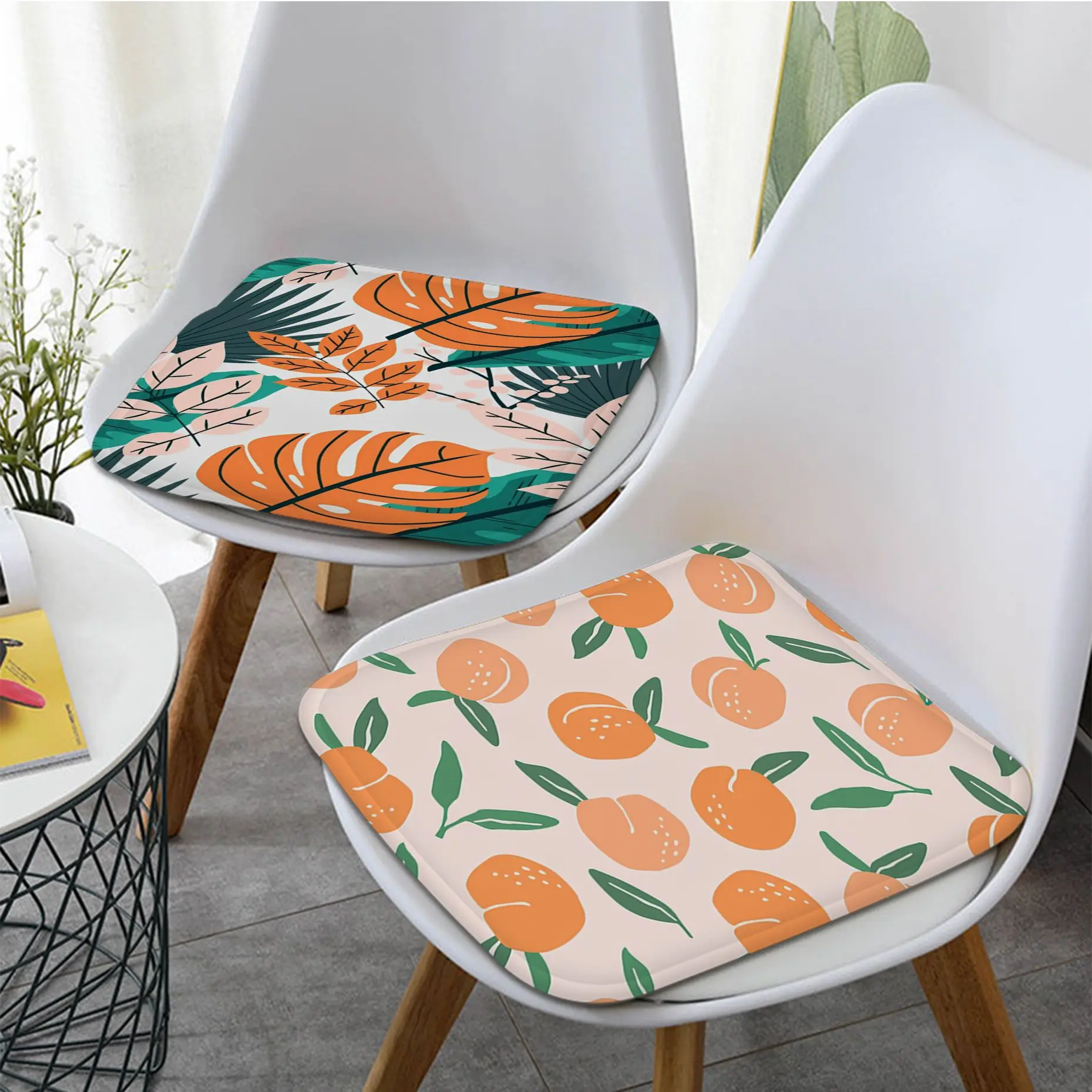 

Rainforest Style Decorative Seat Cushion Office Dining Stool Pad Sponge Sofa Mat Non-Slip Outdoor Garden Cushions