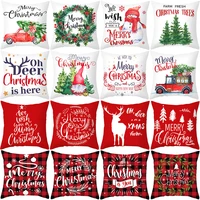 45x45cm merry christmas cushion cover pillowcase christmas decorations for home xmas noel ornament happy new year