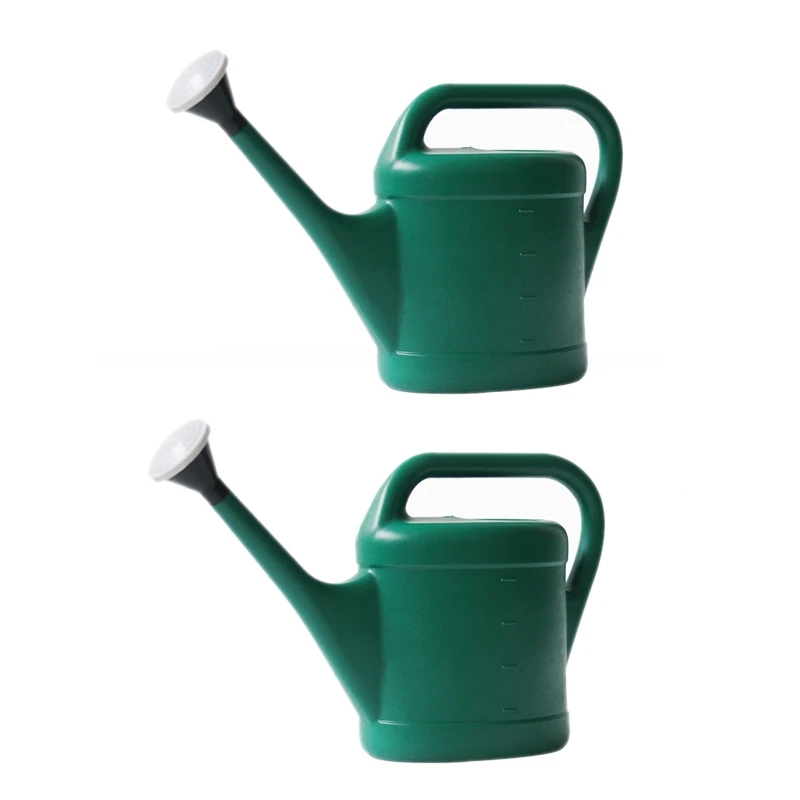 

2X Gardening Watering Can Plastic Capacity With Long Nozzle Watering Pot