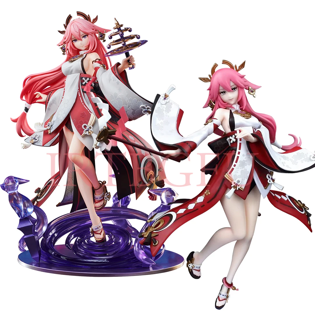 

Anime Genshin Impact Figure Yae Miko Grand Narukami Shrine Awaken csyday PVC Action Figure Collection Model Toys Doll Kids Gifts