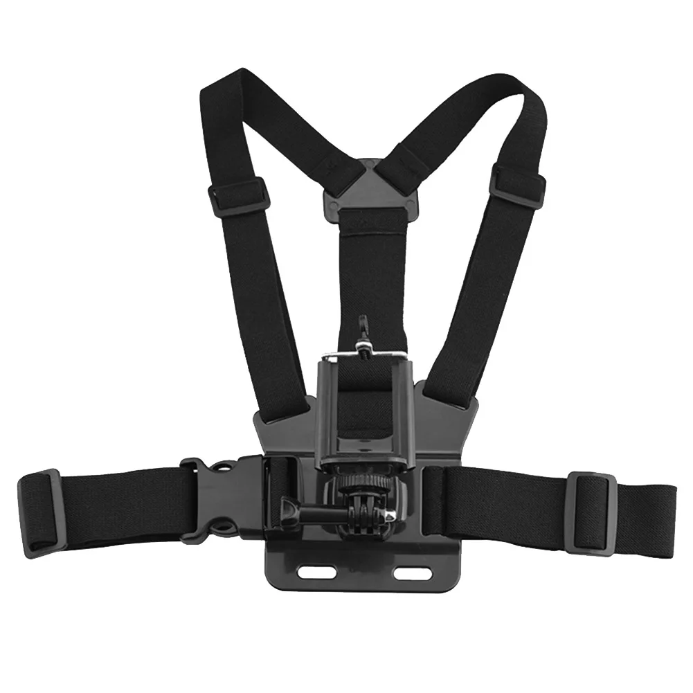 

Black Universal Holder Hands Free Stable Filming Photos Fixed Portable Adjustable ABS Smartphone Chest Mount Photography Outdoor