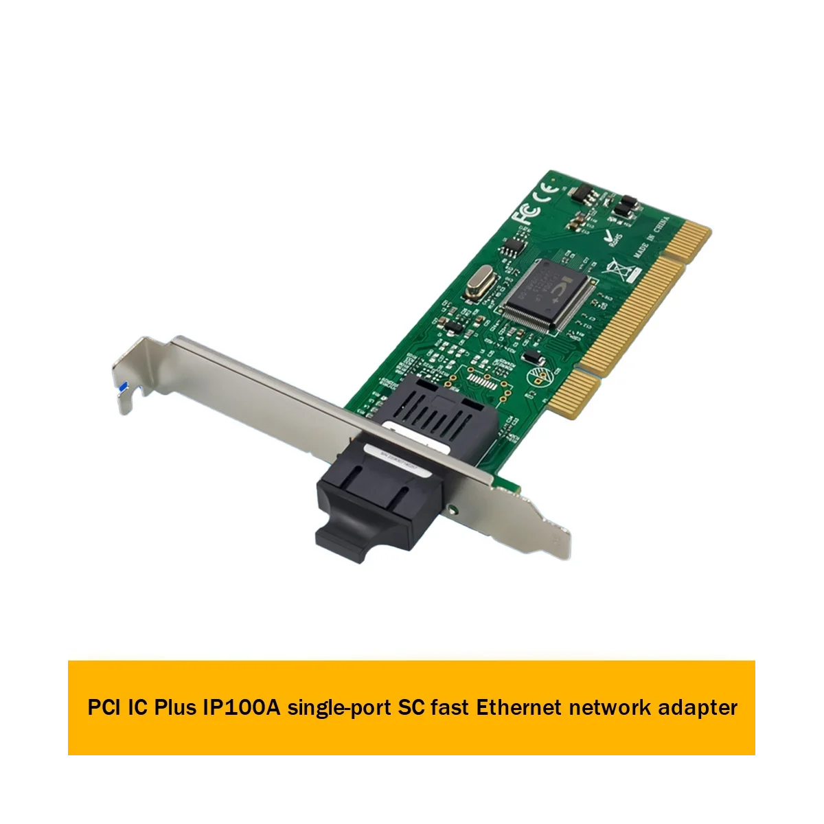 

PCI IC Plus IP100A Single Port Fast Ethernet Network Card 100Mbps Fiber Optic Network Card Ethernet Adapter