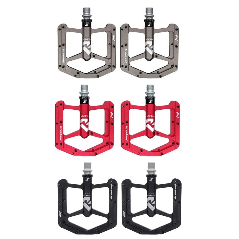 

Shanmashi Mountain Bike Pedals Non-Slip Bike Pedal Platform Bicycle Flat 3 Bearings for Road MTB Bike