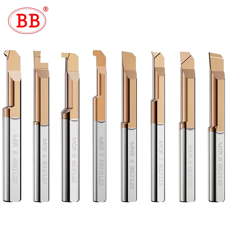 BB Carbide Boring Bar Miniature Internal Turing Tool Copying Small Hole Bore Solid Lathe Cutter MTR MQR MUR MPR MKR MNR MXR 6mm