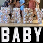 Детская мозаичная рамка с надписью, 78 см, подставка, наполнитель для воздушных шаров, сделай сам, украшения для детского праздника, юбилея, товары для 1-го дня рождения