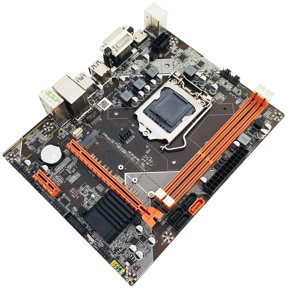 

B75 Miner Motherboard Integrated Graphics Set For Intel Core I7/i5/i3/ Desktop Usb 3.0 Vga Dvi Hdmi-compatible Mainboard