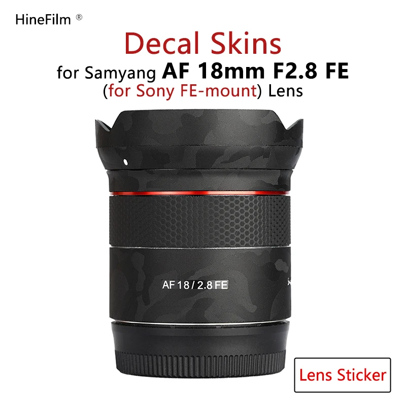 

Samyang SYIO18AF-E AF18 F2.8 Lens Decal Skin for Samyang AF 18mm F2.8 FE Lens Sticker Protector Anti-scratch Cover Film