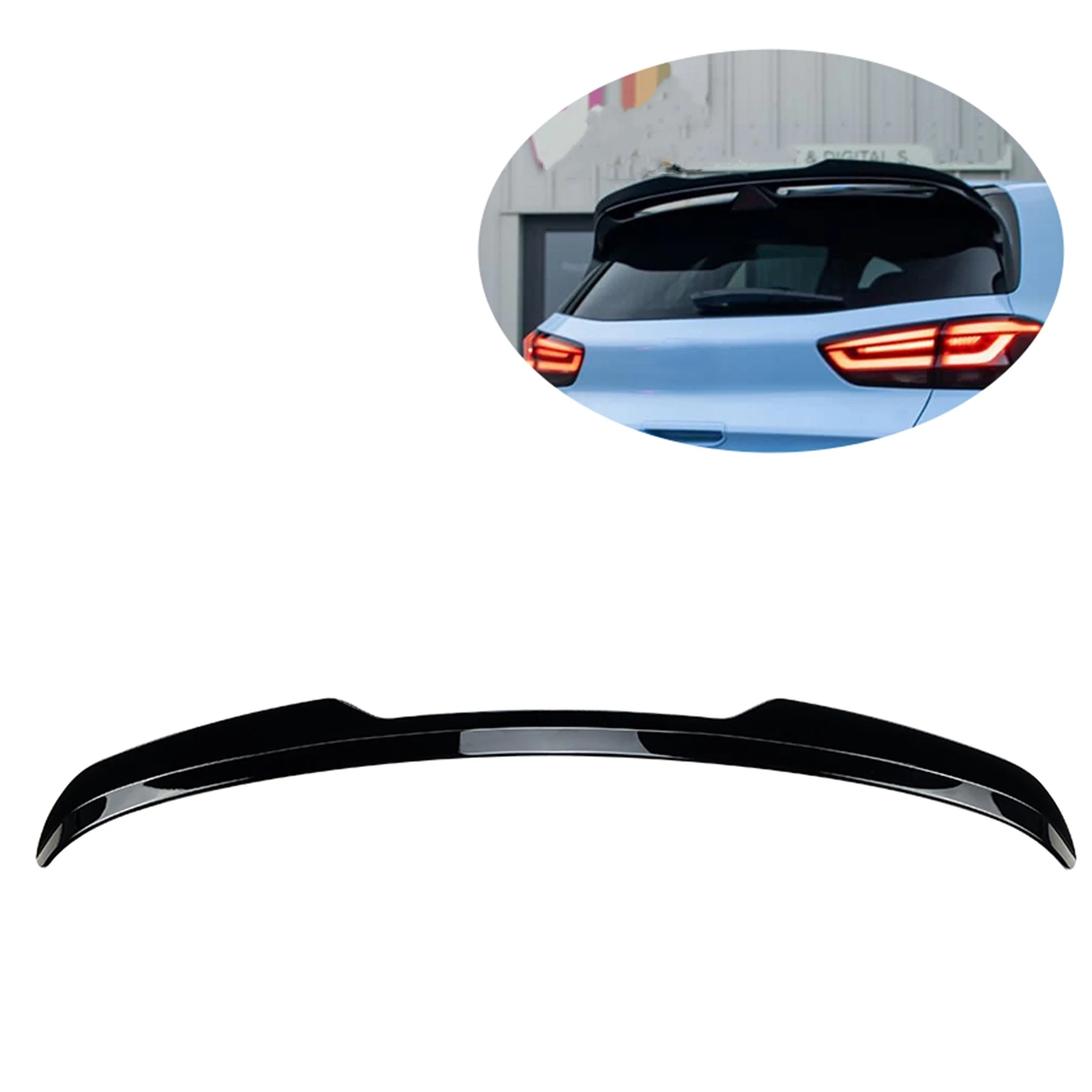 

Блестящая Черная задняя крышка автомобиля для хэтчбека Hyundai I30N MK3 2017-2022